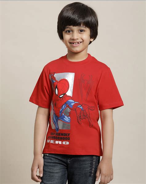 Spiderman Regular Fit Tshirt For Boys – Kidsville