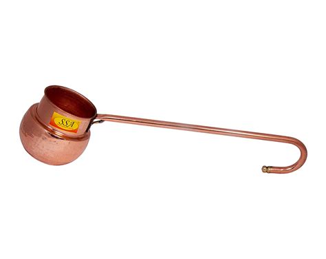 SHIV SHAKTI ARTS® Pure Copper Hammered Loti, Glass, Water Dispenser La