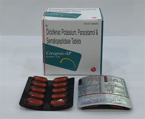 CORGESIC SP Tablets Biocore Pharmaceuticals