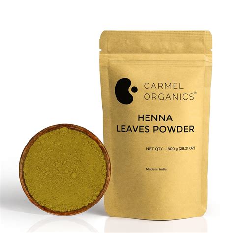 Buy CARMEL ORGANICS Henna Leaves Powder (800 Grams) for Hair Color| No ...