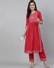 Buy Red Kurta Suit Sets for Women by GULMOHAR JAIPUR Online | Ajio.com