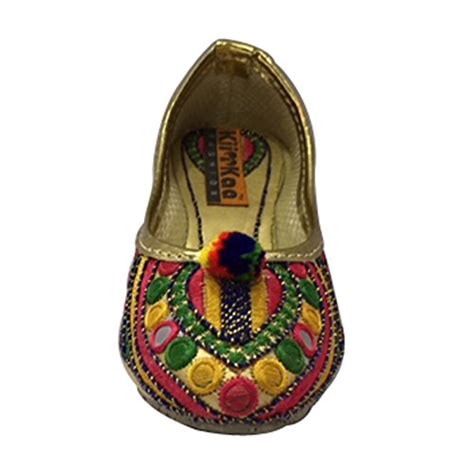 Buy Kii "&" Kaa Kiinkaa Multicolour Design SIDMRR Girls Punjabi Juttie ...