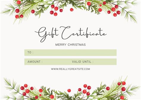 Free Printable Gift Certificates 的图像结果