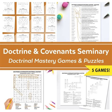 LDS Seminary Doctrinal Mastery Games and Puzzles for Doctrine ...