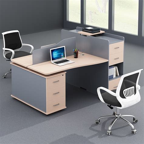 办公家具 职员屏风办公桌单人位员工卡位座电脑桌椅组合 办公桌