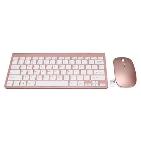 Keyboard Mouse Set 2.4G Wireless 78 Keys USB Thin Etched Keycaps ...