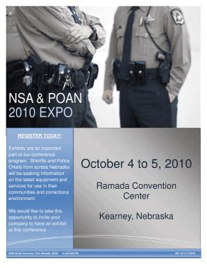 Fillable Online poan NSA POAN 2010 EXPO - poan Fax Email Print - pdfFiller