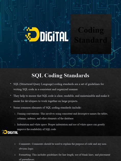 Image result for SQL Coding Standards