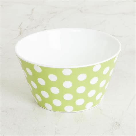 Buy Corsica Polka Set of 6 Bone China Snack Bowl - 470ml from Corsica ...