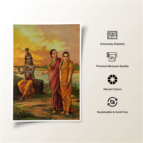 Buy Radhakrishna Manini Radh by Raja Ravi Varma Painting Online at Best ...