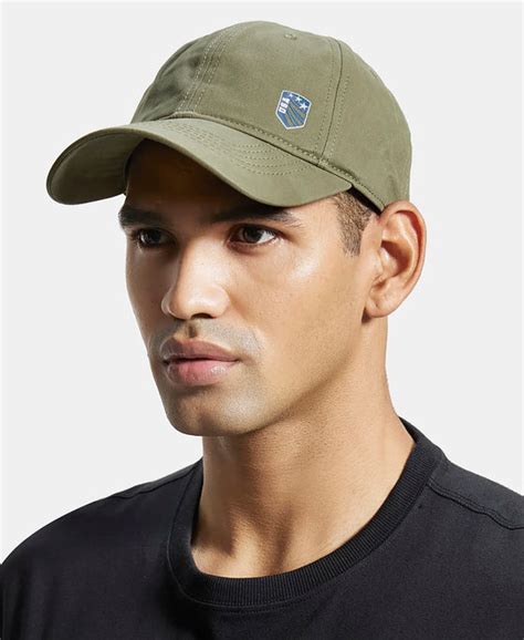 Buy Super Combed Cotton Solid Cap with Adjustable Back Closure - Olive ...