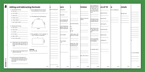 Image result for The Four Operations Class 5 Worksheet