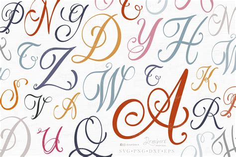 Cursive Letters Fancy