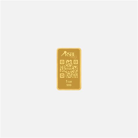 1gm 999 purity gold bar – RSBL eCoins