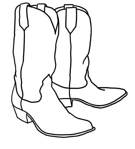 Cowboy Boots Drawing | Free download on ClipArtMag