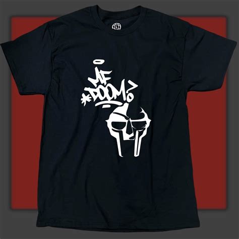 MF DOOM T-SHIRT - Men’s - Cotton - Black #MF Doom... - Depop