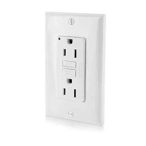 Leviton GFNT1-W Self-Test SmartlockPro Slim GFCI Non-Tamper-Resistant ...