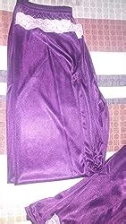 Buy AV2 Women's Satin Solid Pajama Set (1216BLACKS_Black_Small) at ...