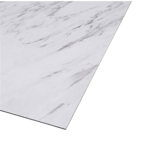 Buy Carrara Marble 12 in. x 24 in. Peel and Stick Vinyl Tile (20 sq. ft ...