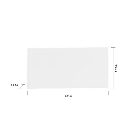 Hudson Brilliant White 3-in x 6-in Glossy Ceramic Subway Wall Tile ( 0. ...