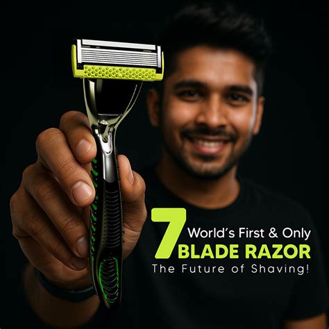 Pro 7 Max Razor Trial Set | World’s First 7-Blade Razor for Men – LetsShave