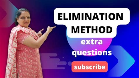 Image result for Elimination Method Class 10