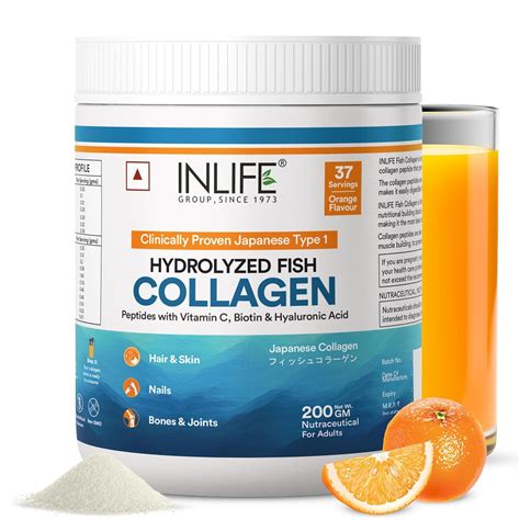 INLIFE Japanese Marine Collagen Supplements for Women & Men | Fish ...