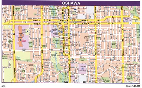 Map Of Downtown Oshawa