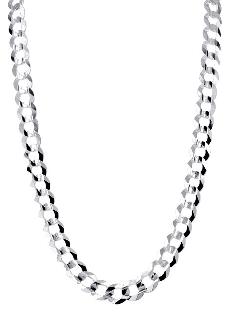 Mens White Gold Chain - Solid Cuban Link 10K Gold – FrostNYC