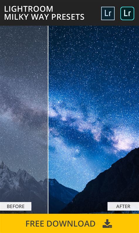 Best Collection Of Free Lightroom Milky Way Presets | Film presets ...