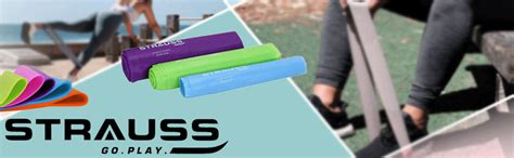 Strauss Yoga Resistance Bands (Pack of 3) and Yoga Foam Roller 45 cm ...
