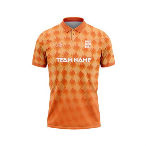 Orange Leaf Custom Cricket Jersey | Customized Jerseys Online India ...
