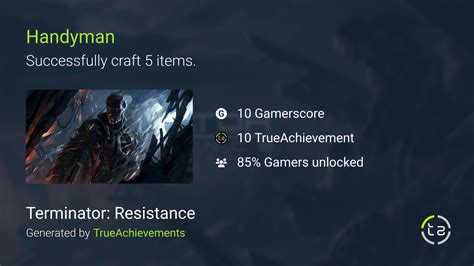 Handyman achievement in Terminator: Resistance