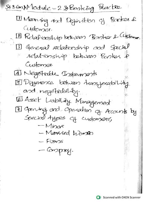 S4 B.Com Complete Notes on Banking Practice and Customer Relations ...