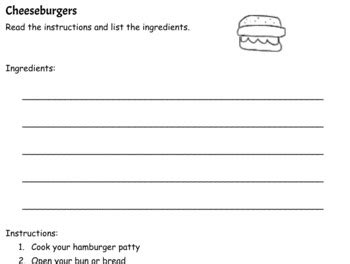 Image result for Instructions Examples Cooking
