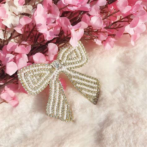 Zoey Sparkly Rhinestone Hairbow | Premium Bejewelled Alligator Clip ...