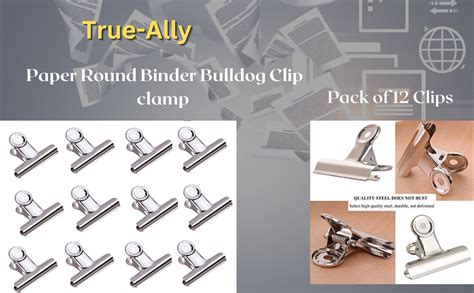 True-Ally Heavy Duty Big 51 mm 2inch Size Paper Round Binder Bulldog ...