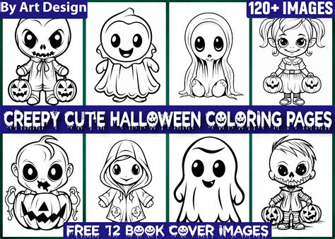 120 Creepy Cute Halloween Coloring Pages Grafik Von ArT DeSiGn ...