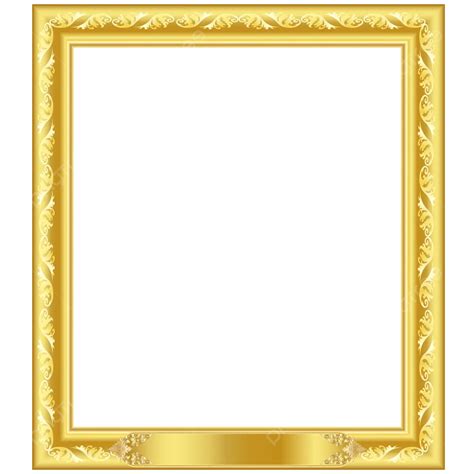 şeffaf Arka Planda Dekorasyon Için Tay Desen Gradyan Altın Soyut Sınır Vektörü, Tay Desen ...