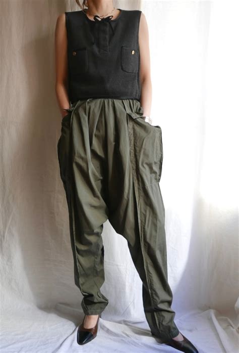 VERSACE "Khaki" Cargo Sarouel Pants | CARBOOTS