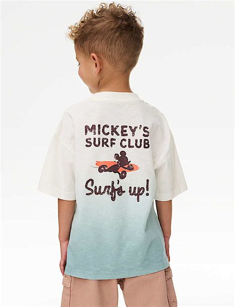 Buy Pure Cotton Mickey Mouse™ T-Shirt (1-8 Yrs) at Marks & Spencer