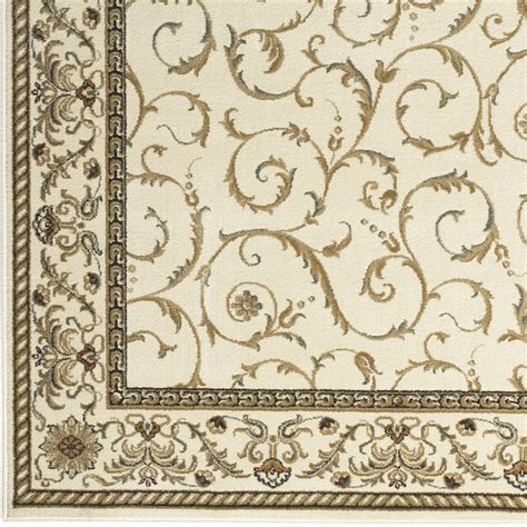 Radici USA Como 8 X 11 (ft) Ivory Indoor Floral/Botanical Oriental Area ...