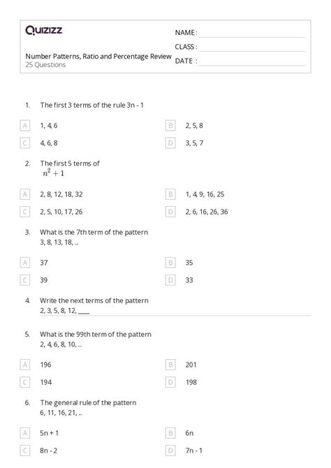 Image result for Numeric Patterns 'Constant Difference in Grade 7