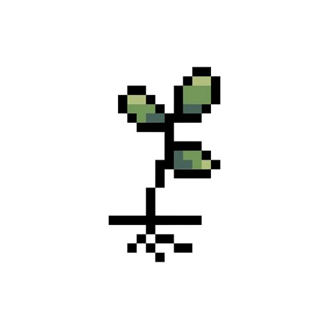 Kawaii sprout waving pixel style 58564687 Vector Art at Vecteezy