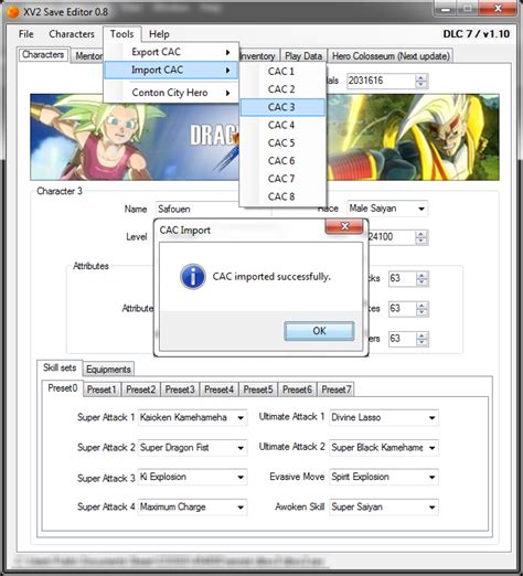 How to Use XV2 Save Editor 的图像结果
