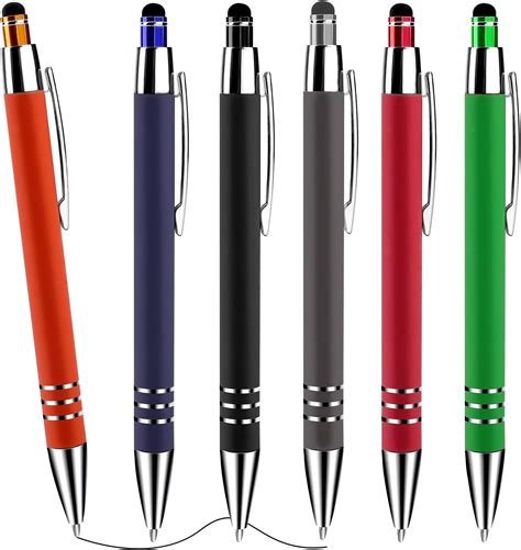 Amazon.com : 8 Pack Ballpoint Pen 2-in-1 Stylus Retractable Ballpoint ...