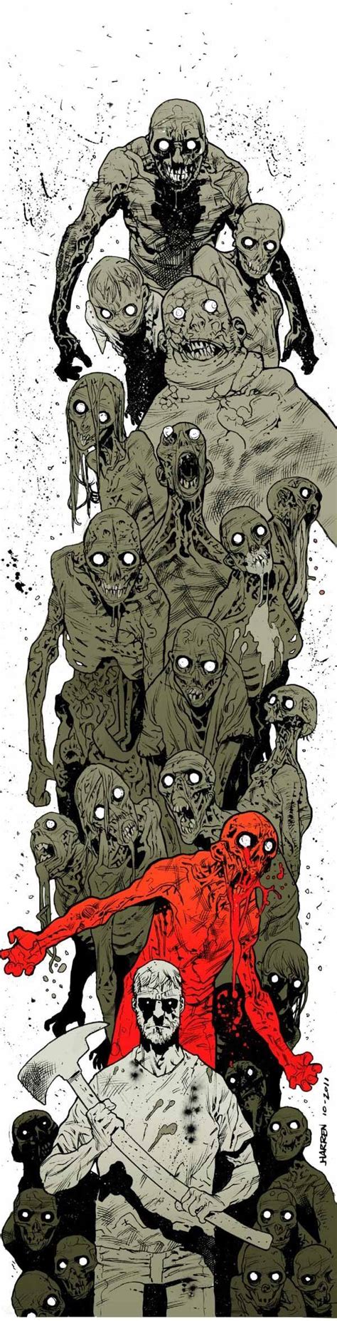 creepy zombie drawing