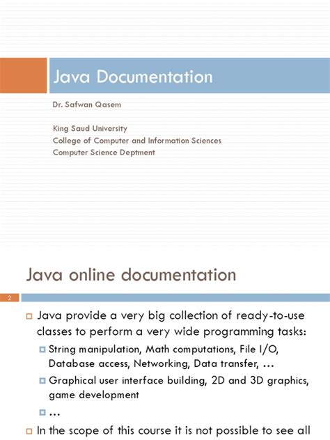 Java Documentation 的图像结果