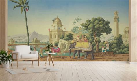 Vintage Landscape of India Wallpaper Mural for Wall - Magicdecor®