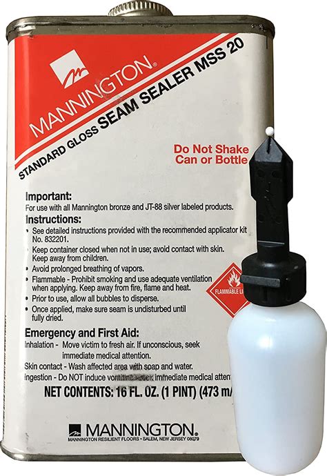 Standard Gloss Vinyl Flooring Seam Sealer Kit (1 Pint) with Applicator ...